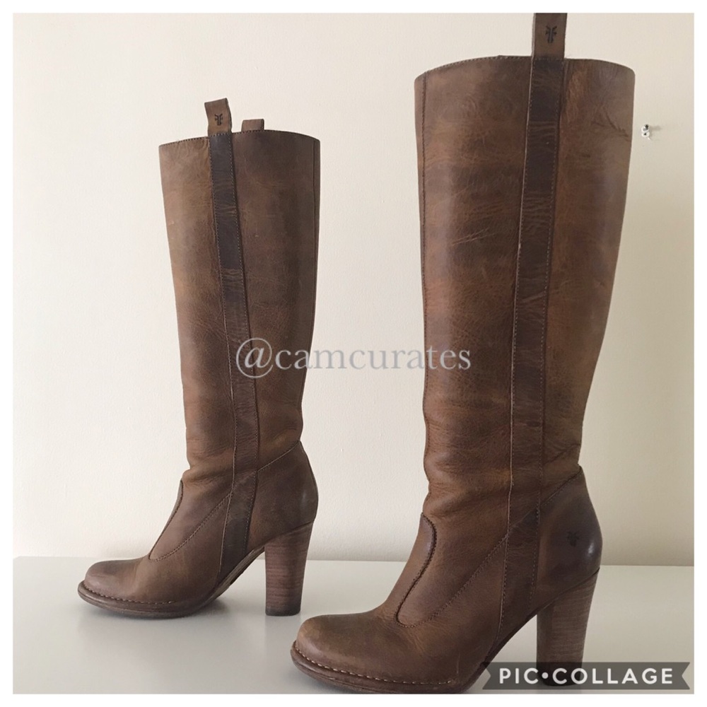 ⭐️Anthropologie:Frye Villager Pull-on HighHeelBoot